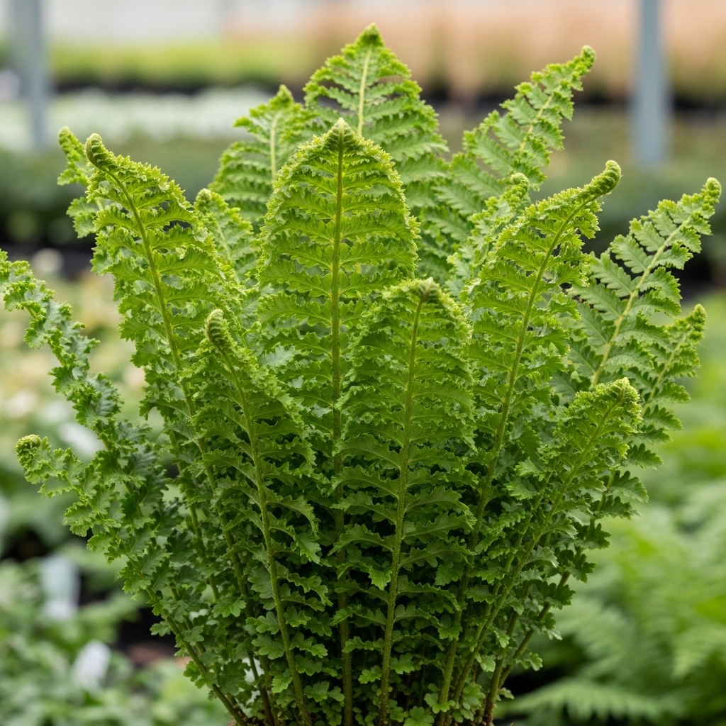 Dryopteris filix mas 'Crispa Cristata'