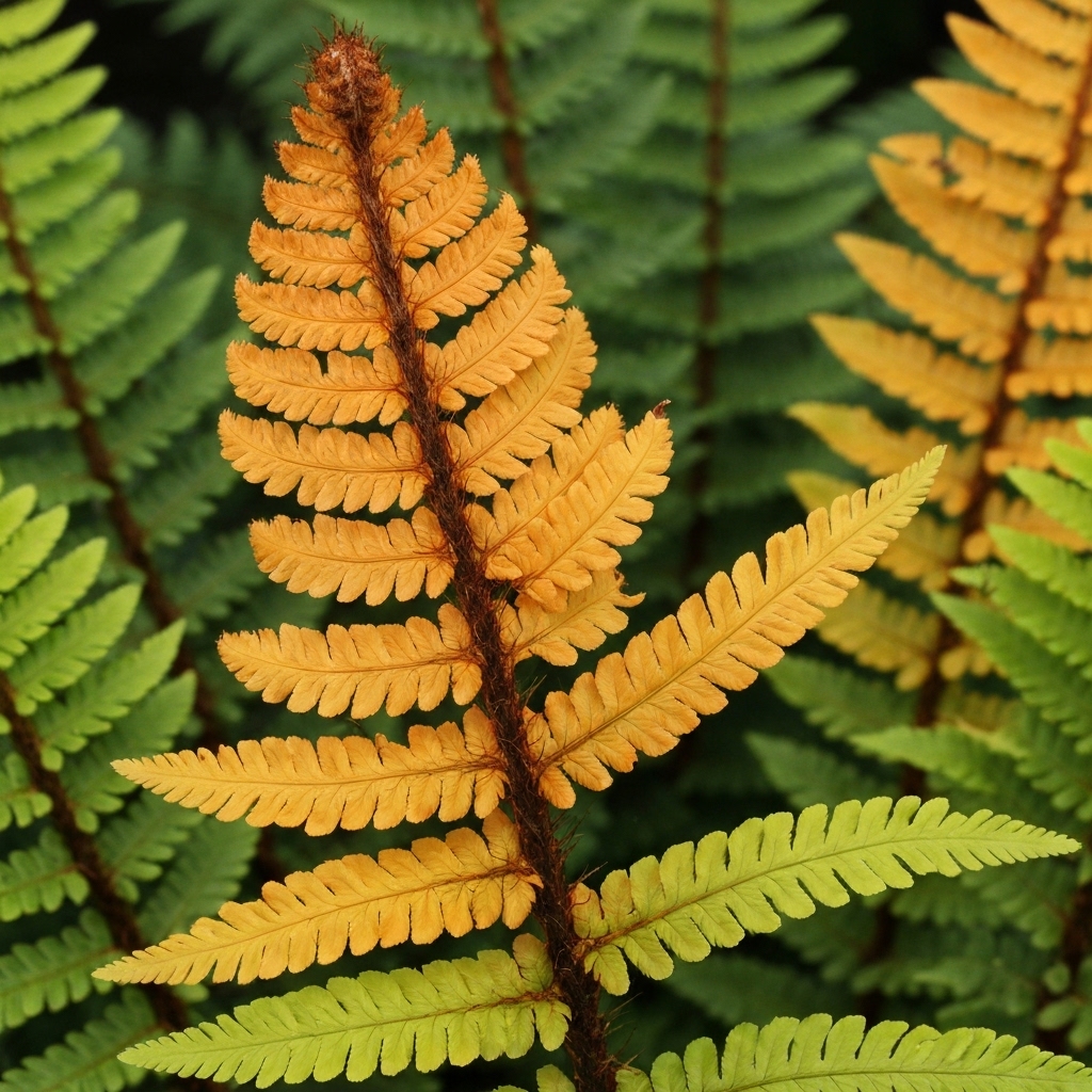 Dryopteris wallichiana 'Jurassic Gold'