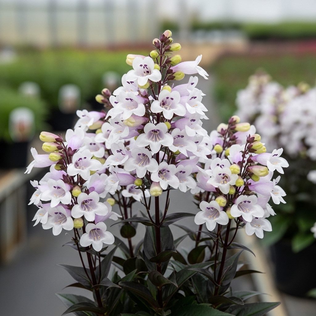 Penstemon 'Onyx & Pearls'