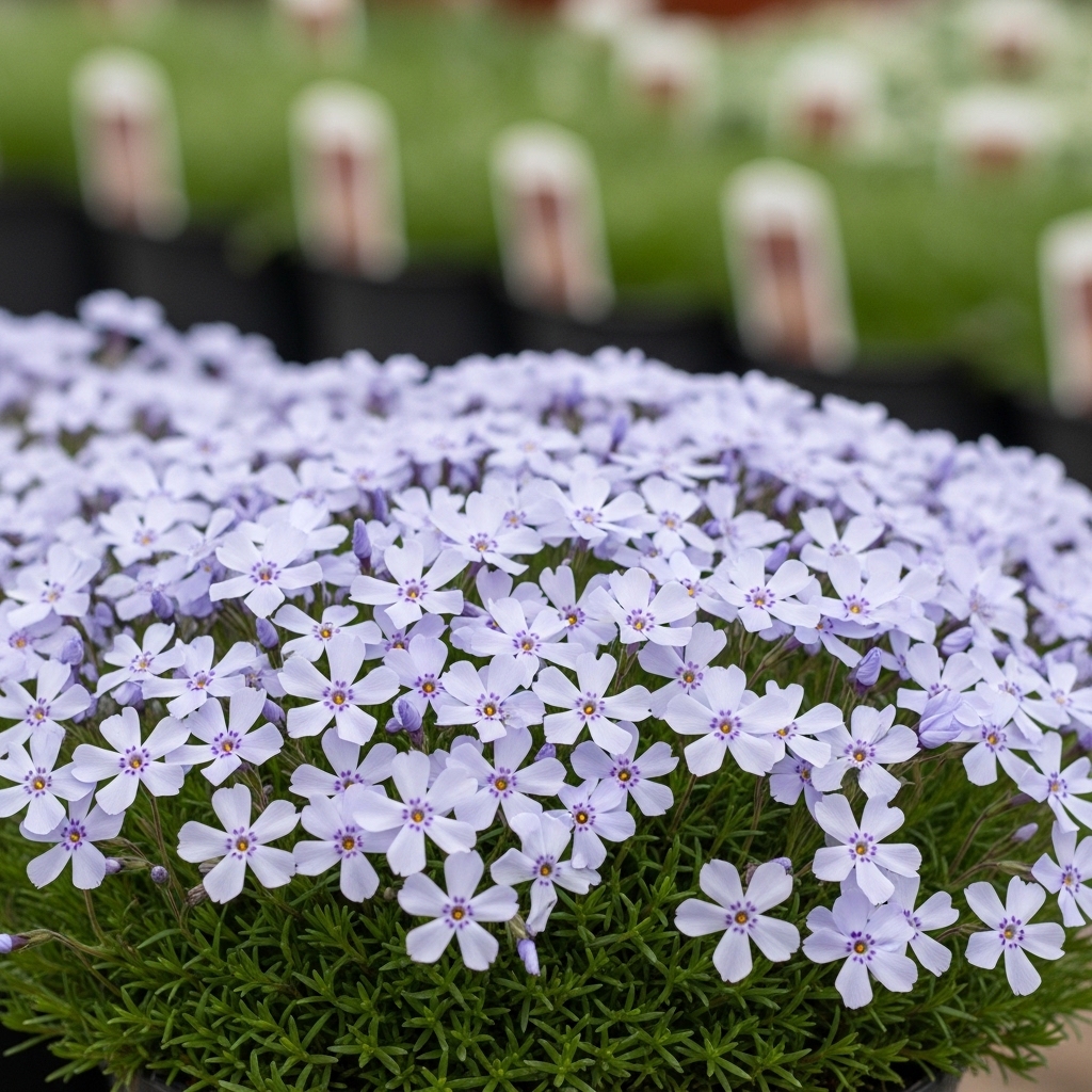 Phlox subulata 'Emerald Cushion Blue'