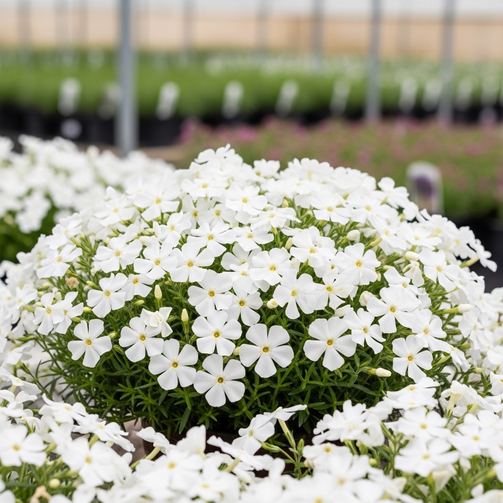 Phlox subulata 'White Delight'