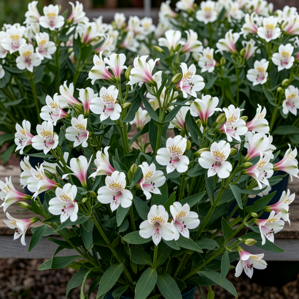 Alstroemeria 'Inticancha Magic White'