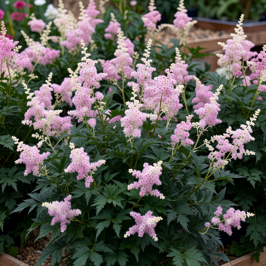 Astilbe satin pearls