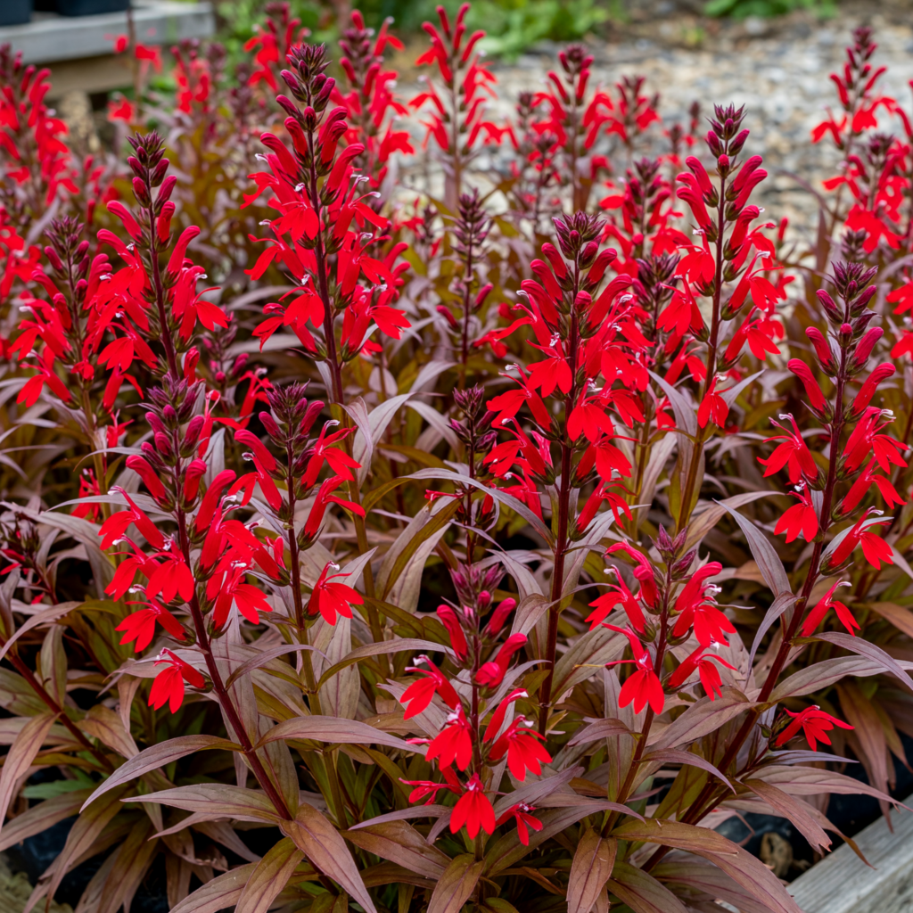 Lobelia × speciosa 'Fanship Scarlet'