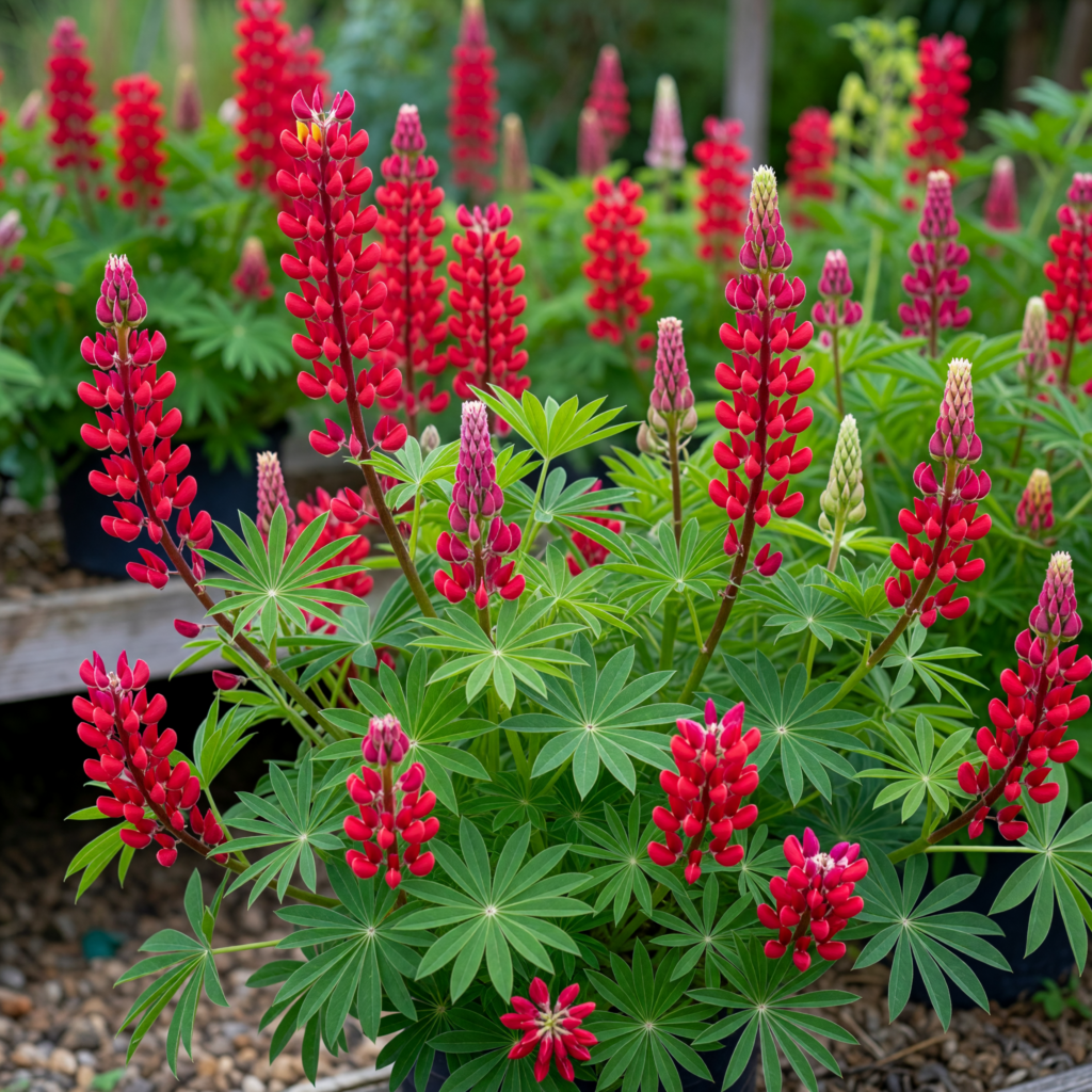 Lupinus polyphyllus 'Lupini Red'