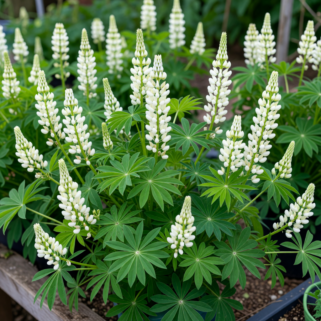 Lupinus polyphyllus 'Lupini White'