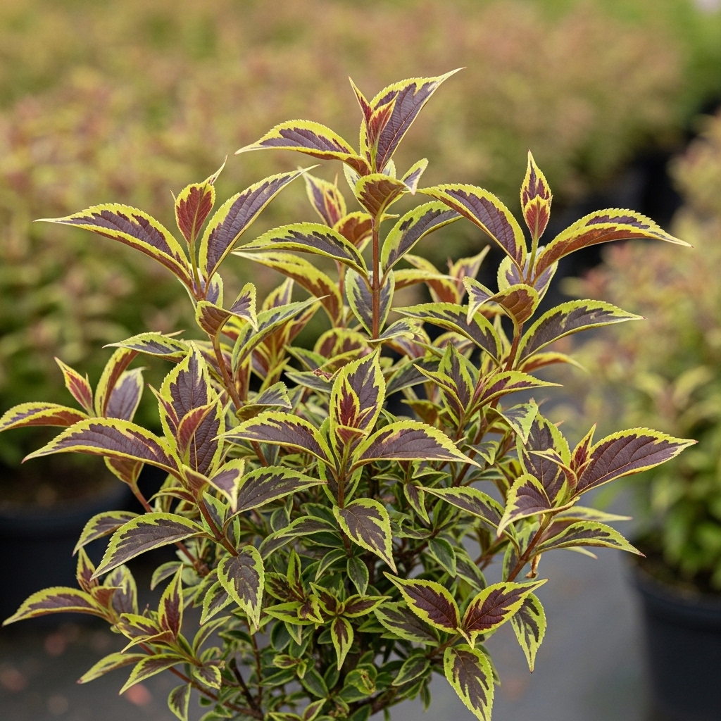 Weigela florida 'Camouflage'
