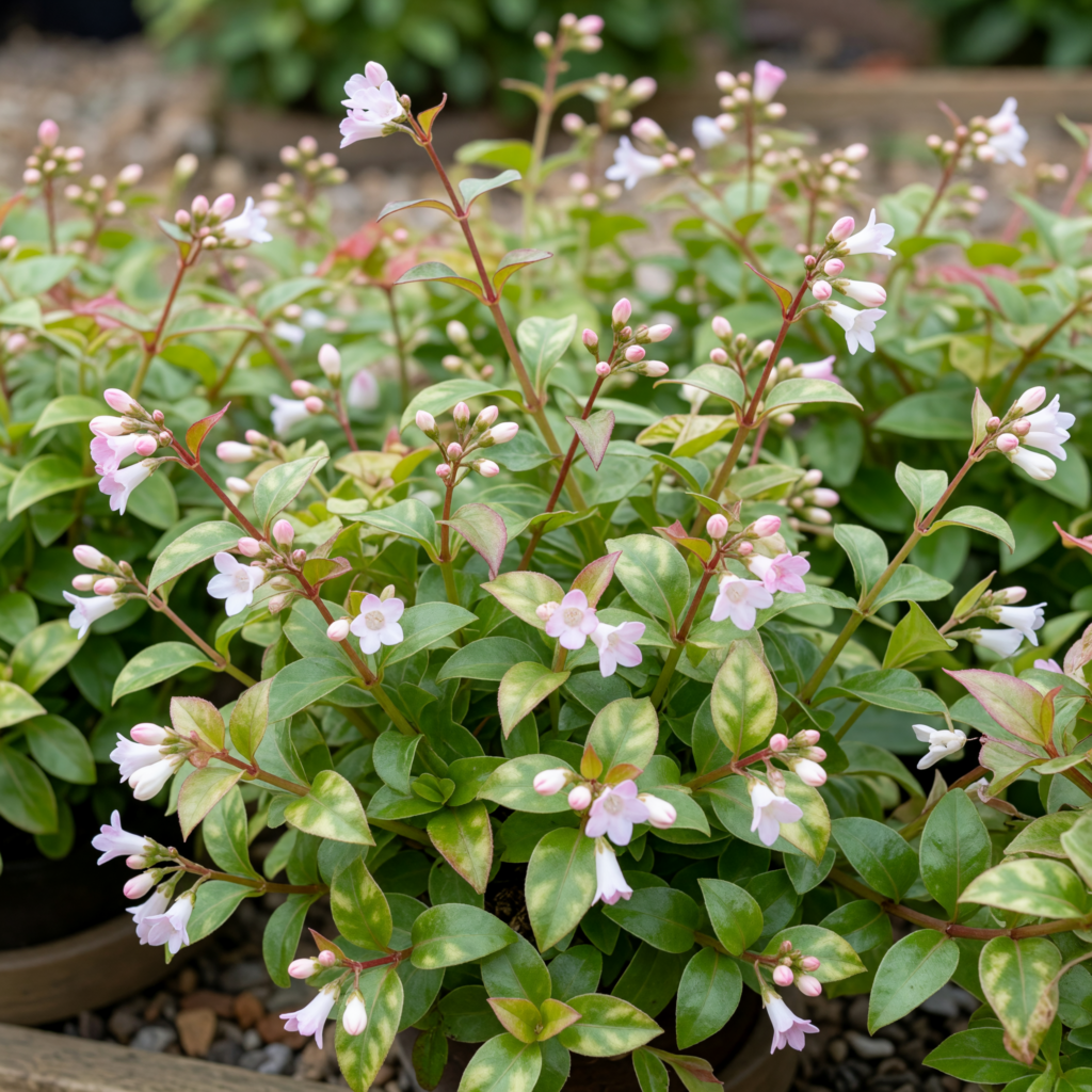 Abelia × grandiflora 'Jelly Beans'