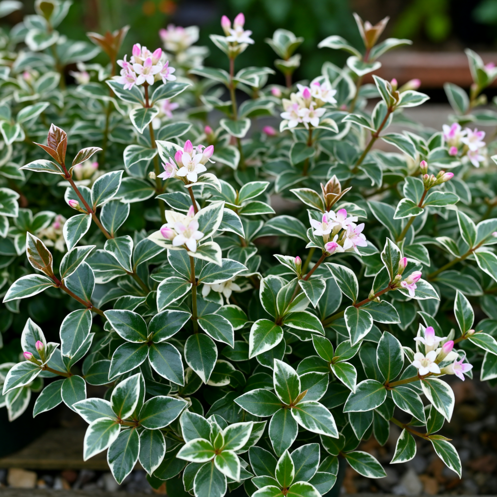 Abelia × grandiflora 'Magic Daydream'