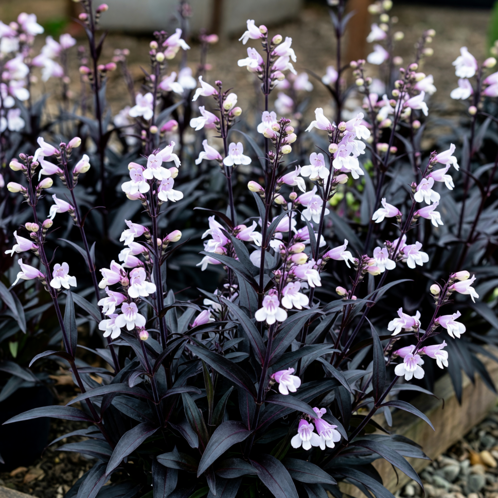 Penstemon 'Onyx & Pearls'